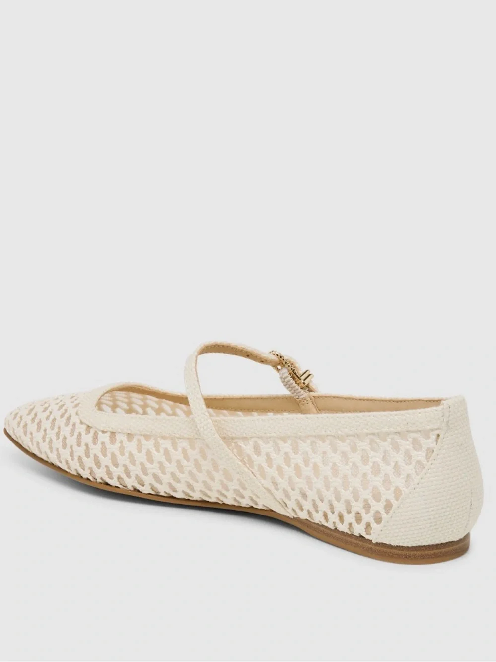 Dolce Vita Reyes Women's White Woven Raffia Ballet Flats